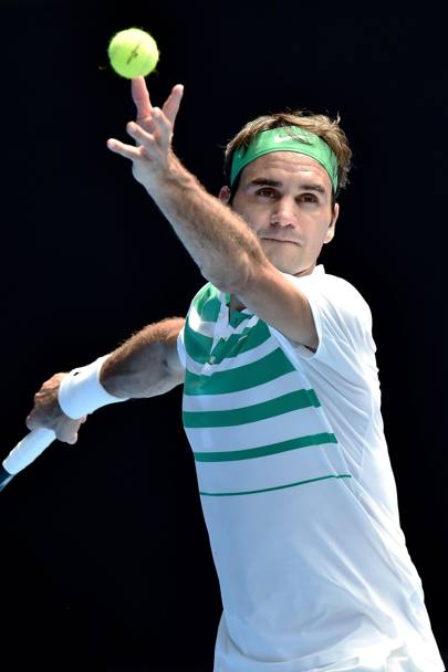 Roger Federer vs Alexandr Dolgopolov. (Epa)